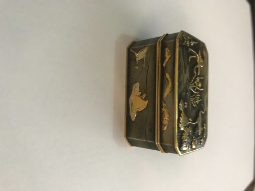 SMALL JAPANESE MIXED METAL BOX - ADDITIONAL PHOTO 3