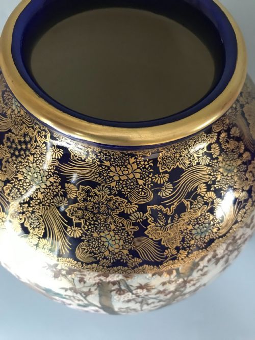MAGNIFICENT LARGE JAPANESE SATSUMA VASE BY KINKOZAN - ADDITIONAL PHOTO 6