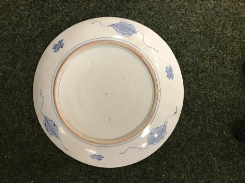 LARGE ANTIQUE JAPANESE IMARI CHARGERPLATE - ADDITIONAL PHOTO 1