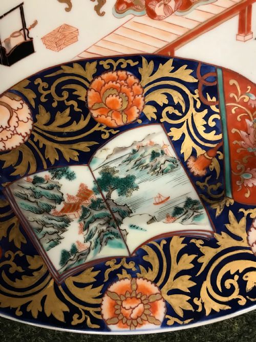 LARGE FINE ANTIQUE JAPANESE IMARI PLATECHARGER - ADDITIONAL PHOTO 3