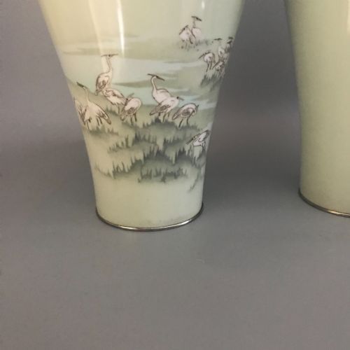 AN IMPORTANT PAIR OF ANTIQUE JAPANESE CLOISONNE VASES - ADDITIONAL PHOTO 3