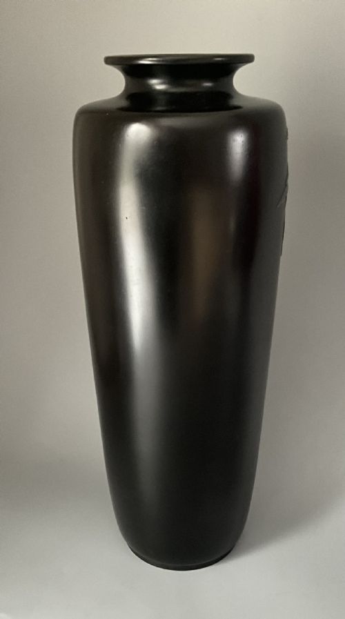 LARGE JAPANESE INLAID BRONZE VASE - ADDITIONAL PHOTO 2