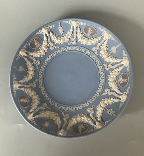 rare antique wedgwood 3 colour jasperware cup and saucer - CATEGORY: ANTIQUE CERAMICS - DATED 1800