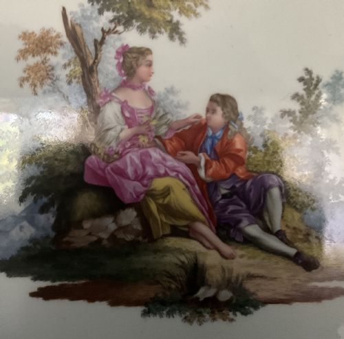 LARGE KPM PORCELAIN PLAQUE - ADDITIONAL PHOTO 1
