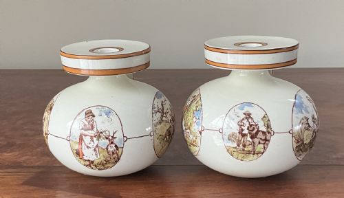 RARE PAIR OF ANTIQUE WEDGWOOD VASES - ADDITIONAL PHOTO 2