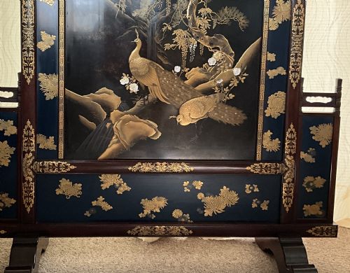 MAGNIFICENT JAPANESE GOLD LACQUER SCREEN - ADDITIONAL PHOTO 3