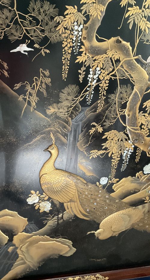 MAGNIFICENT JAPANESE GOLD LACQUER SCREEN - ADDITIONAL PHOTO 12