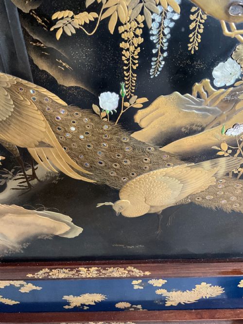 MAGNIFICENT JAPANESE GOLD LACQUER SCREEN - ADDITIONAL PHOTO 4