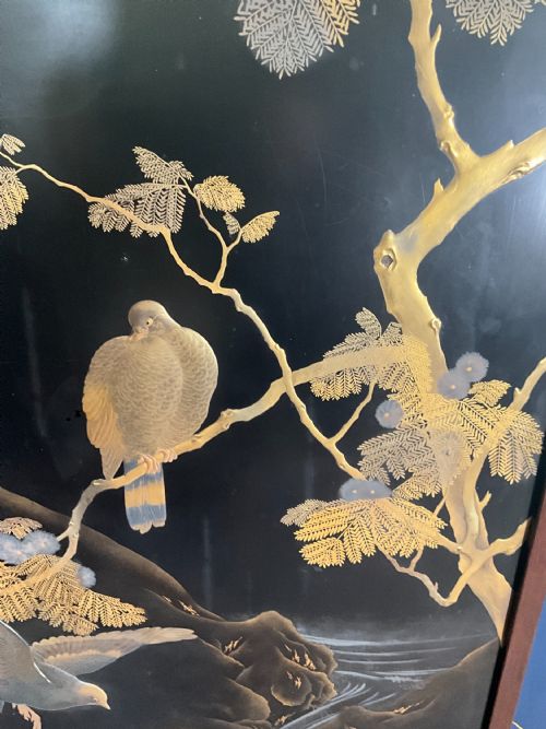 MAGNIFICENT JAPANESE GOLD LACQUER SCREEN - ADDITIONAL PHOTO 5
