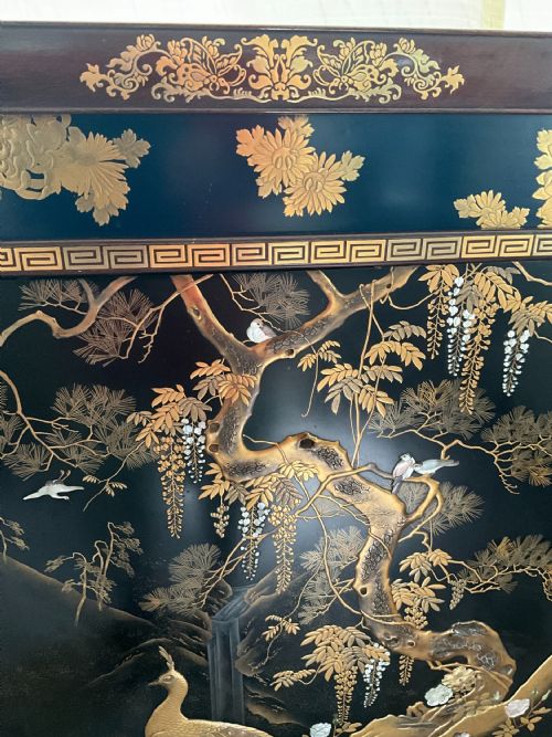 MAGNIFICENT JAPANESE GOLD LACQUER SCREEN - ADDITIONAL PHOTO 9