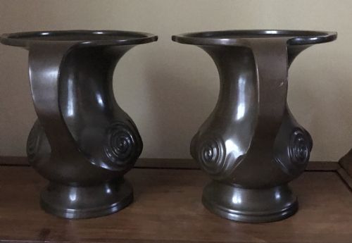 JAPANESE BRONZE MIMIKUCHI VASES - ADDITIONAL PHOTO 1