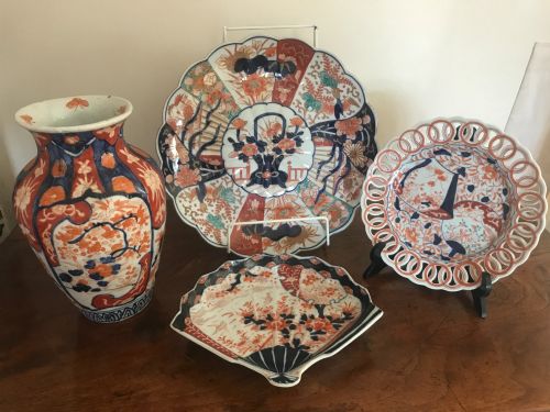 4 PIECES JAPANESE IMARI