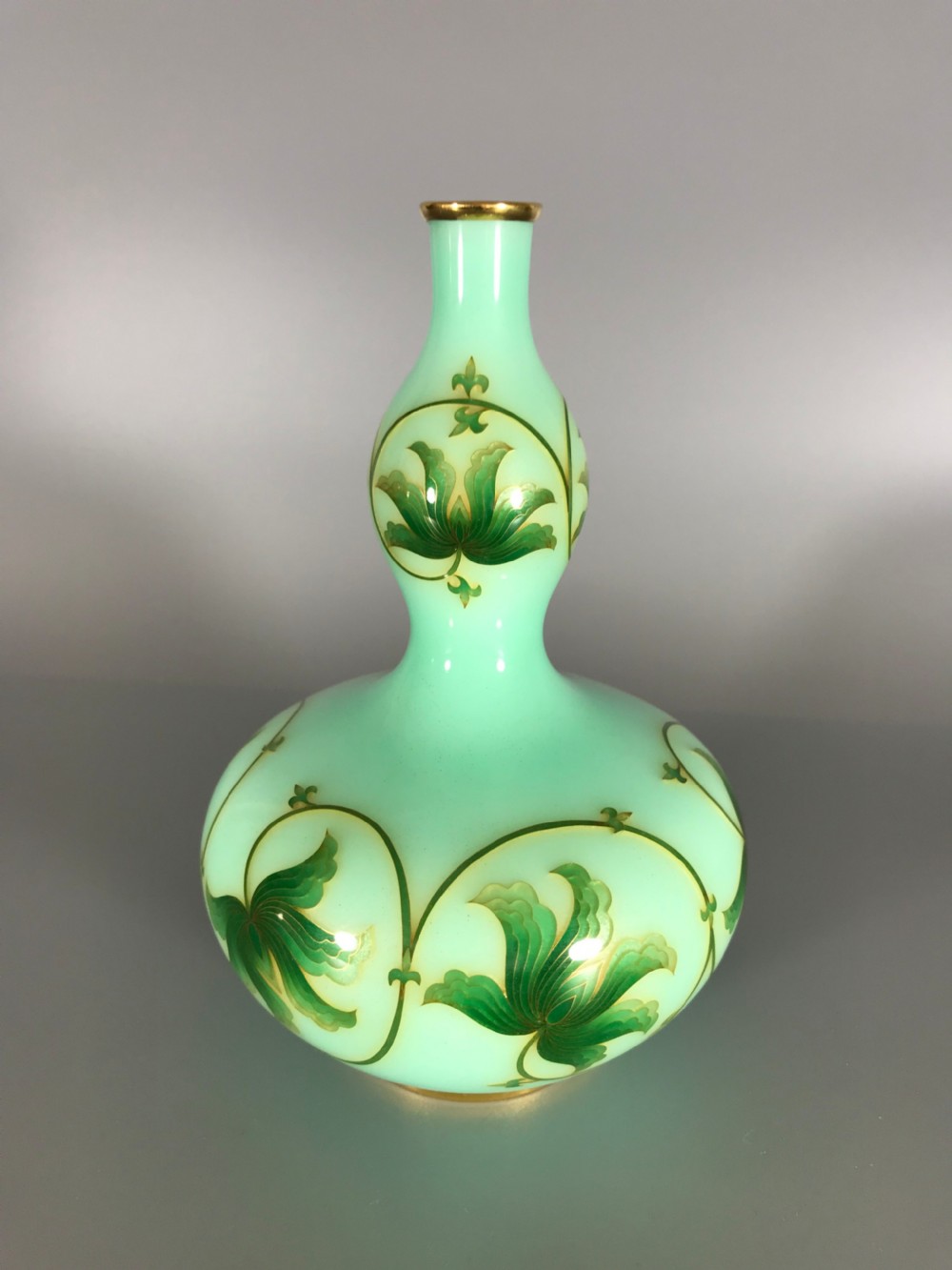 GOLD MOUNTED ANTIQUE  JAPANESE CLOISONNE VASE  View II