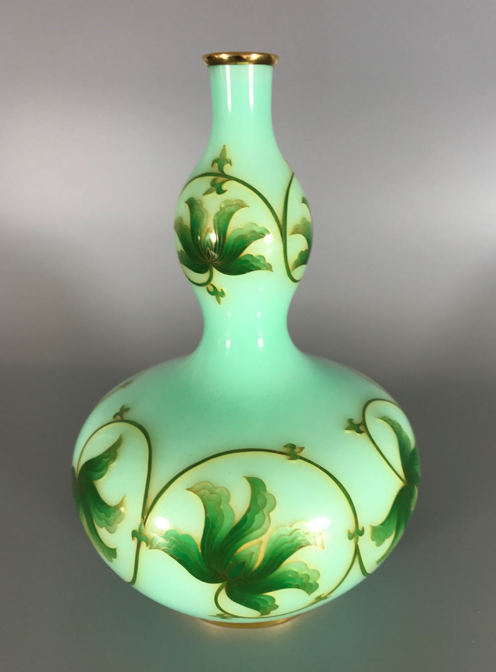 GOLD MOUNTED ANTIQUE  JAPANESE CLOISONNE VASE  View III