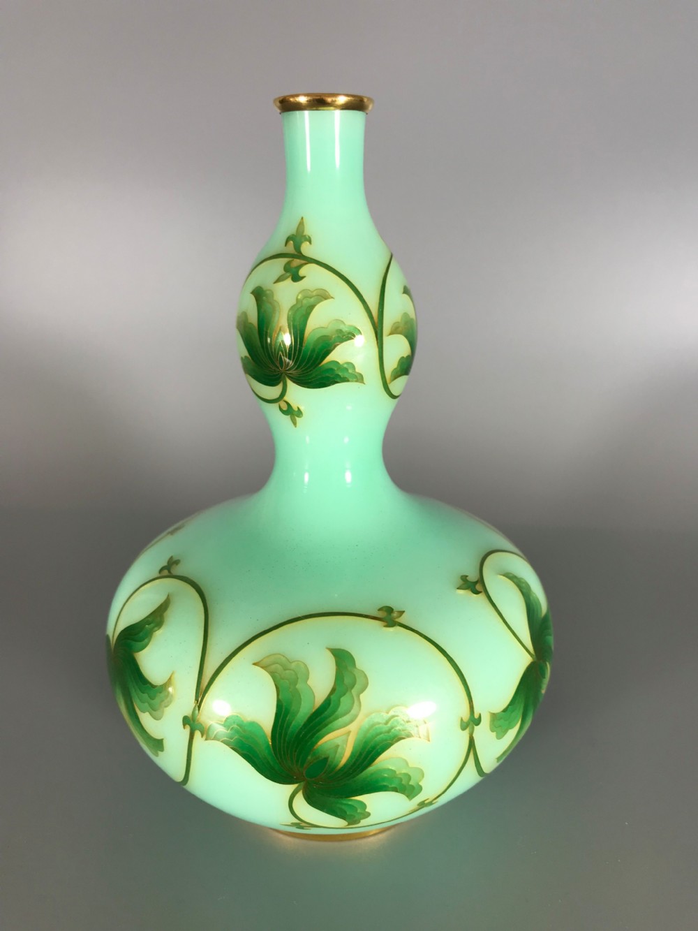 GOLD MOUNTED ANTIQUE  JAPANESE CLOISONNE VASE  View IV