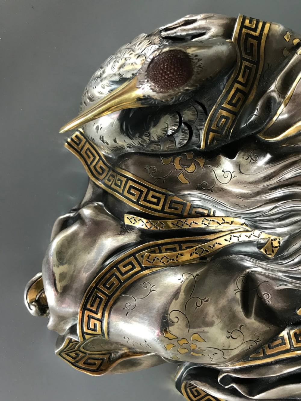 ANTIQUE JAPANESE SILVER FIGURE of JUROJIN View XIV
