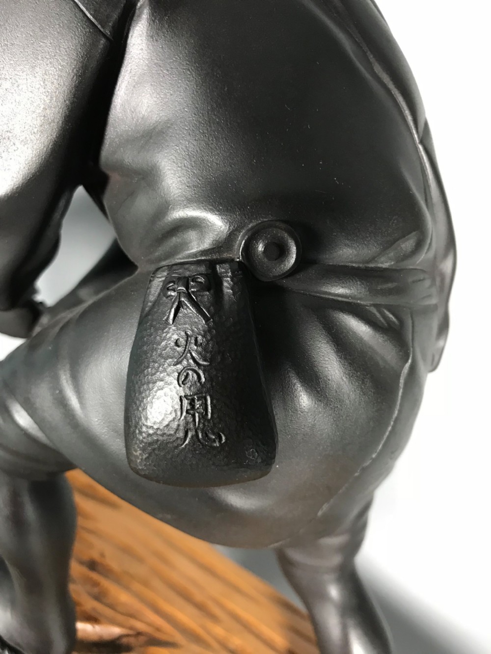 LARGE JAPANESE BRONZE AND WOOD OKIMONO of CARPENTER View IV