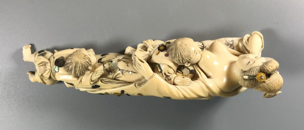 JAPANESE IVORY AND SHIBAYAMA OKIMONO View IV