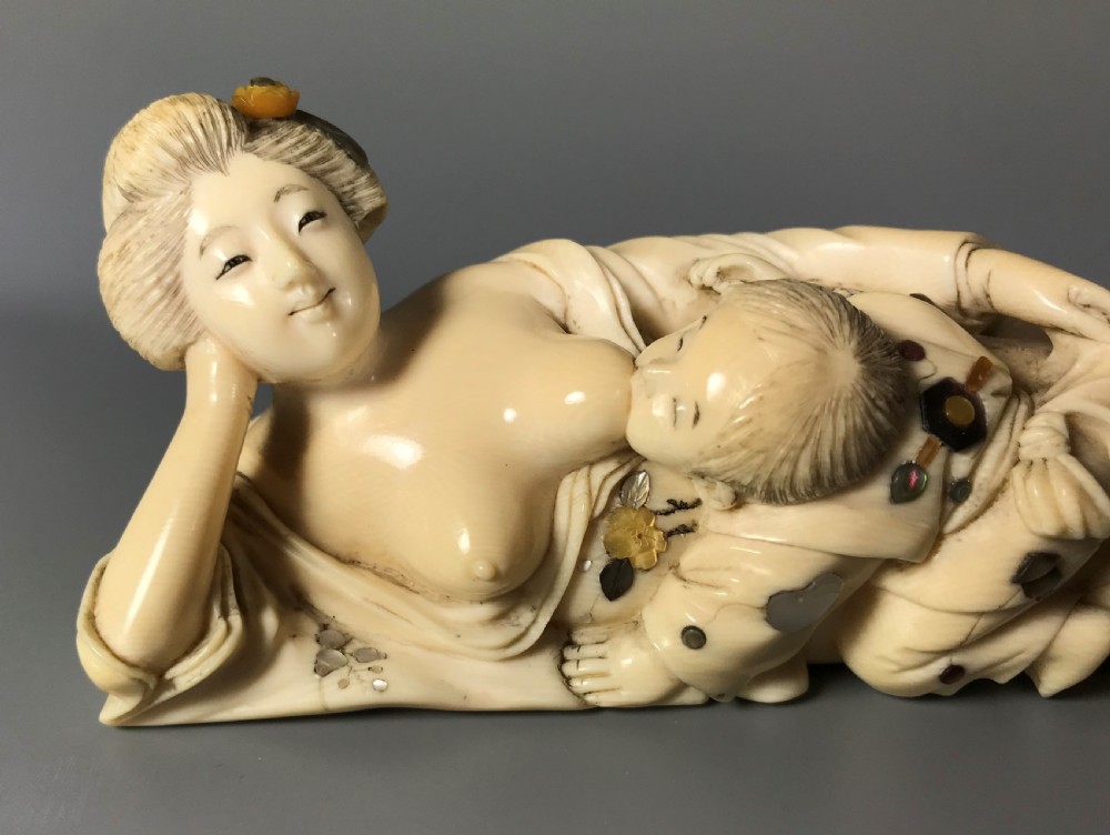 JAPANESE IVORY AND SHIBAYAMA OKIMONO View V