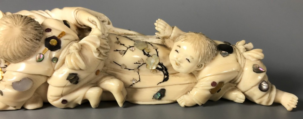 JAPANESE IVORY AND SHIBAYAMA OKIMONO View VI