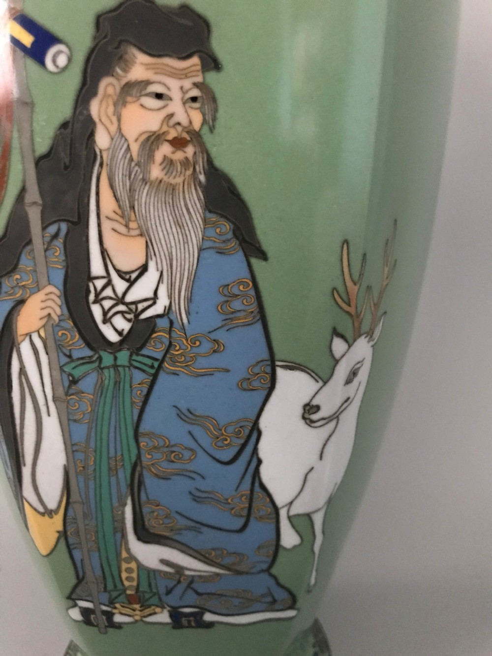 LARGE JAPANESE CLOISONNE VASE View III