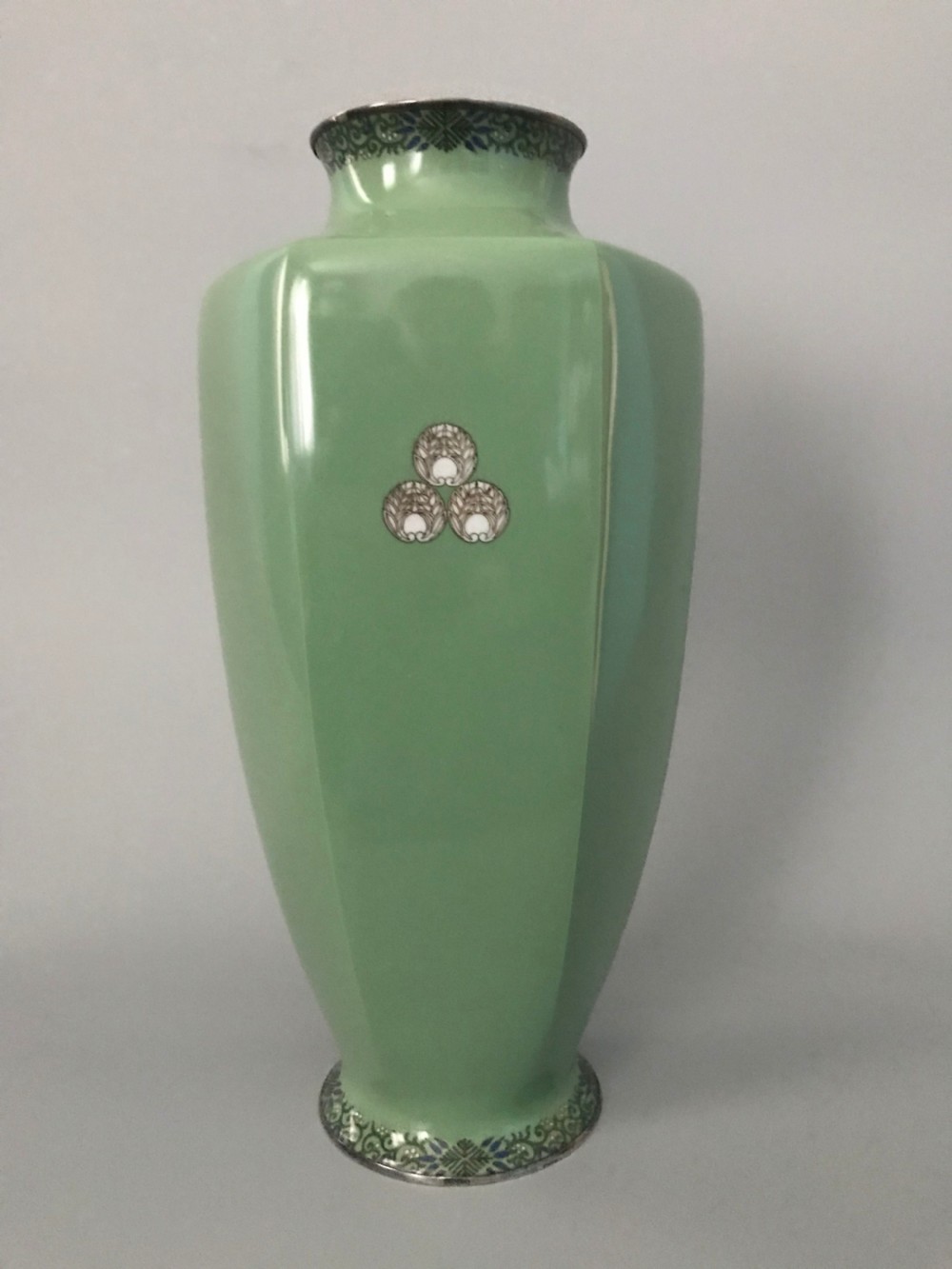LARGE JAPANESE CLOISONNE VASE View VI