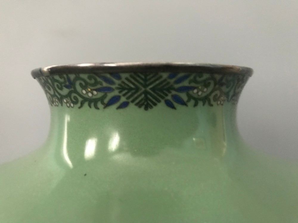 LARGE JAPANESE CLOISONNE VASE View VIII