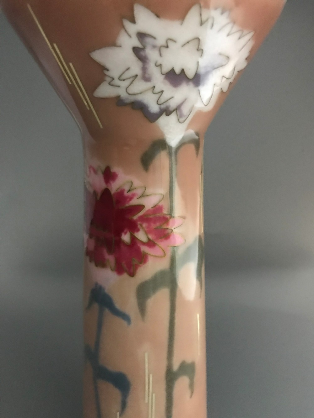 RARE LARGE JAPANESE CLOISONNE VASE. View VII