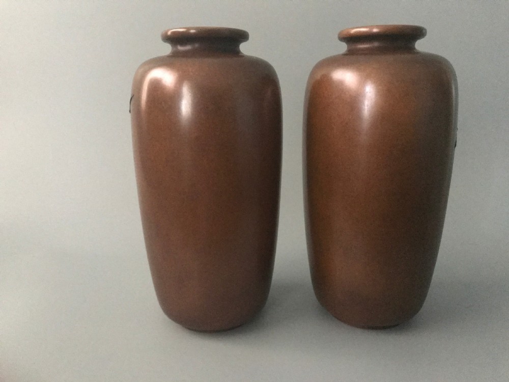 JAPANESE BRONZE VASES by NOGAWA View III