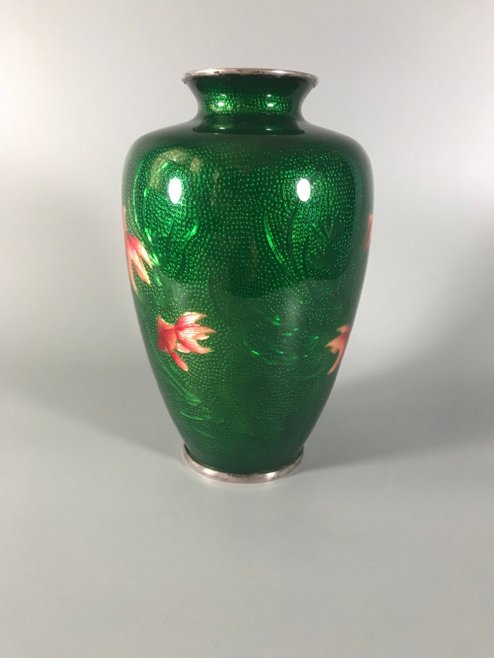 JAPANESE CLOISONNE VASE by ANDO View II