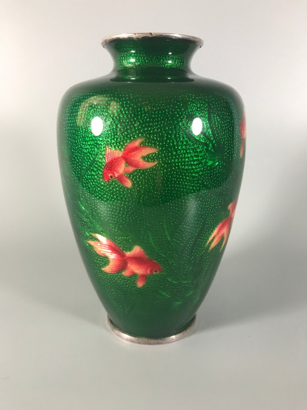 JAPANESE CLOISONNE VASE by ANDO View III