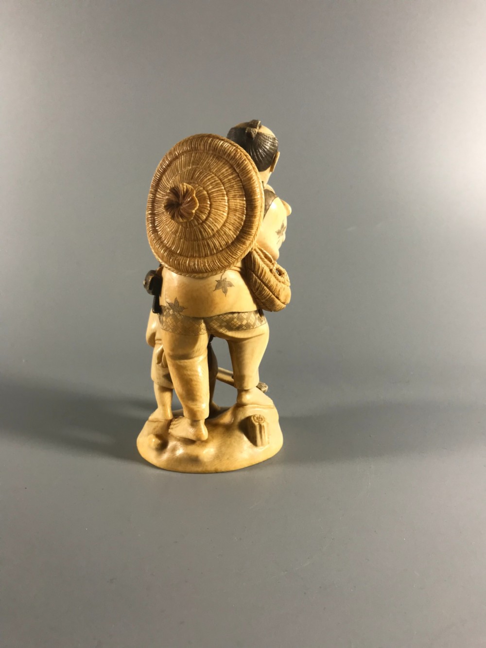 JAPANESE IVORY OKIMONO.
 MEIJI PERIOD. View II