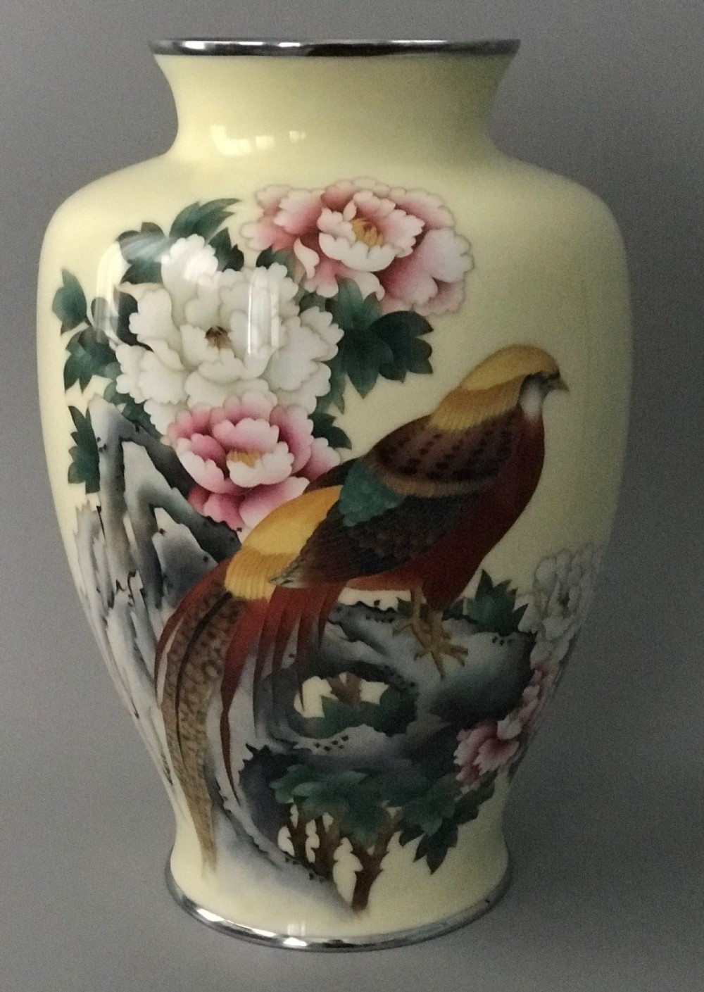 HUGE JAPANESE CLOISONNE VASE