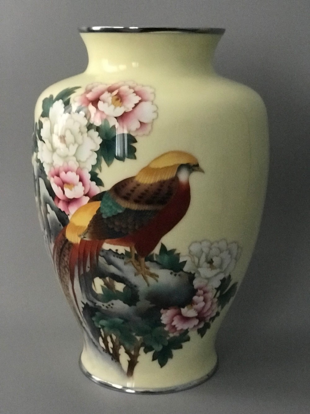HUGE JAPANESE CLOISONNE VASE View II