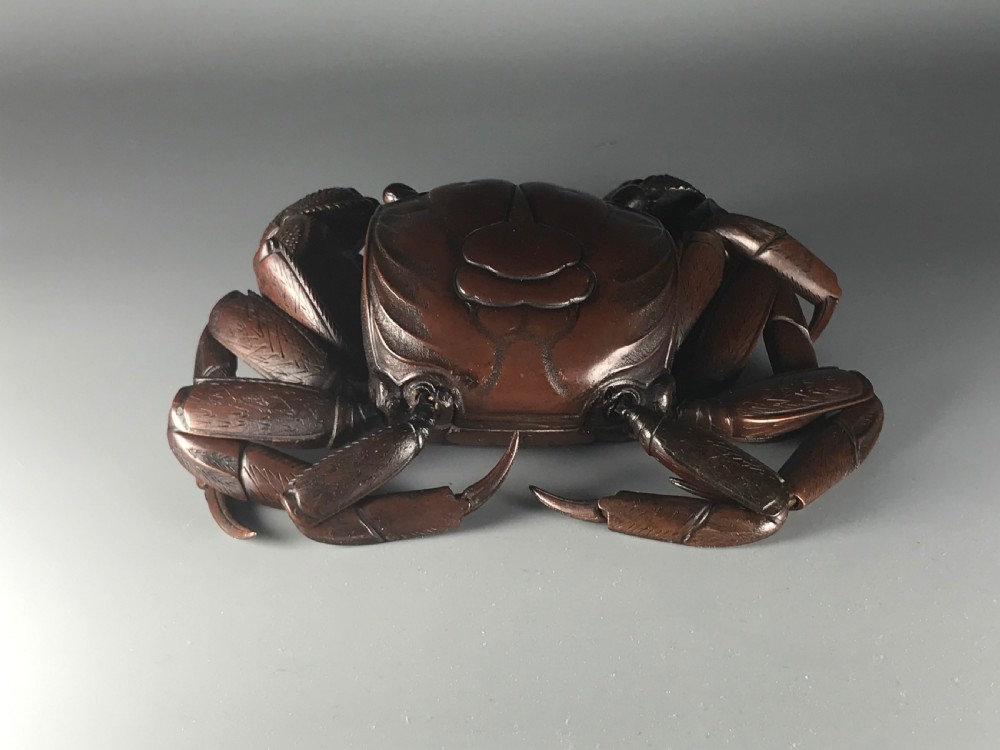 JAPANESE ARTICULATED BRONZE CRAB View VI