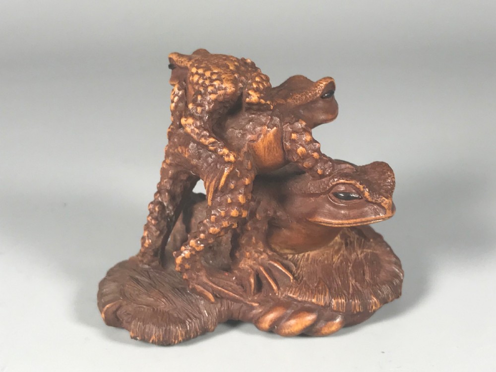 JAPANESE BOXWOOD NETSUKE by MASANAO View VI