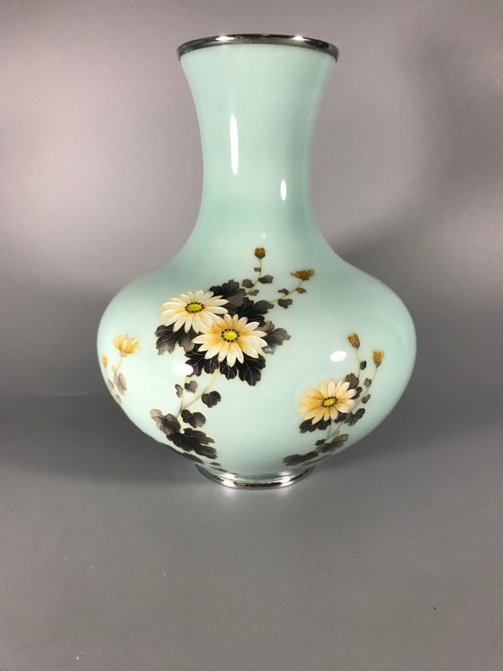 Japanese cloisonne vase .