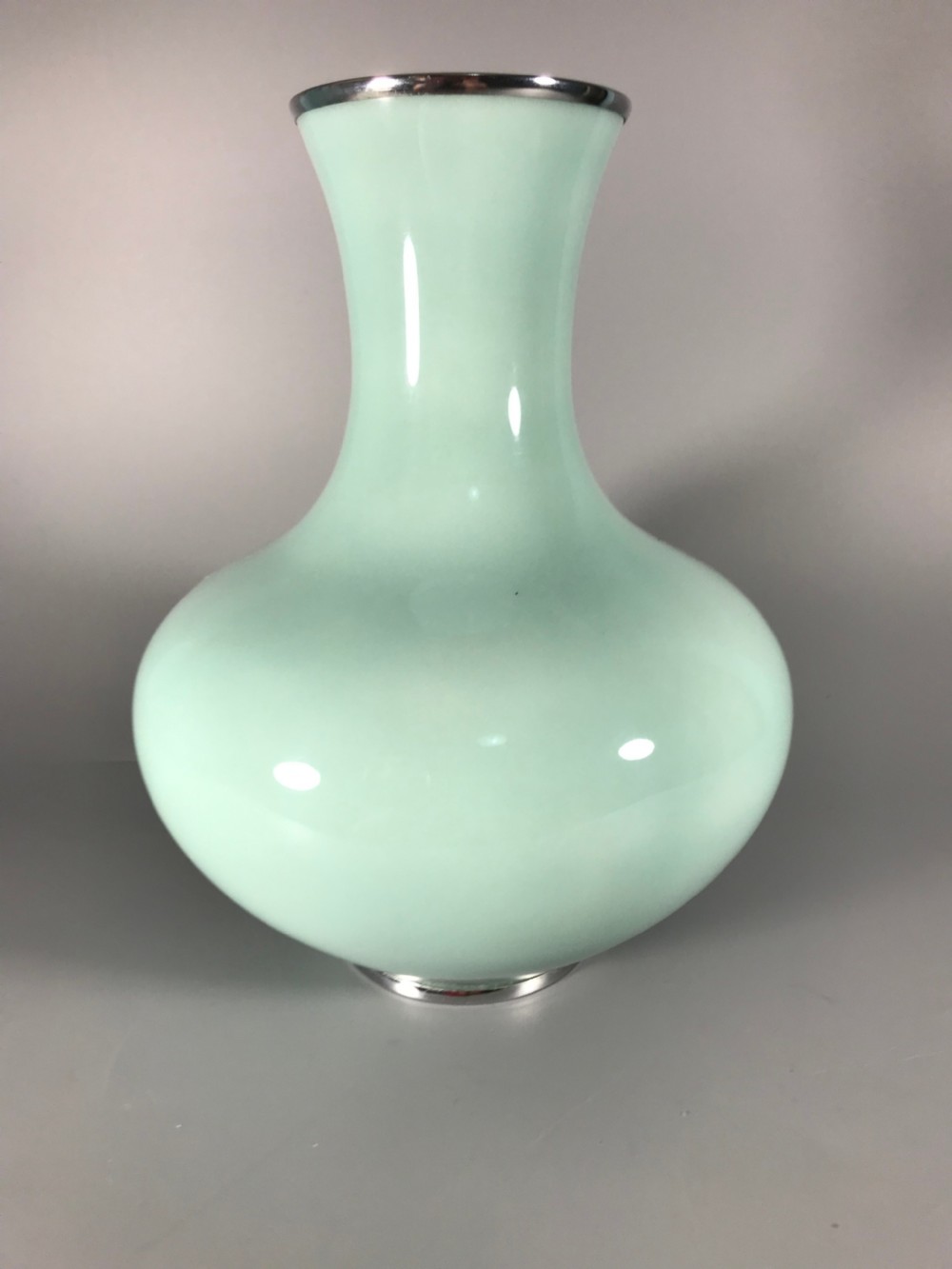 Japanese cloisonne vase . View II
