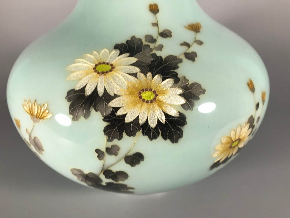 Japanese cloisonne vase . View V