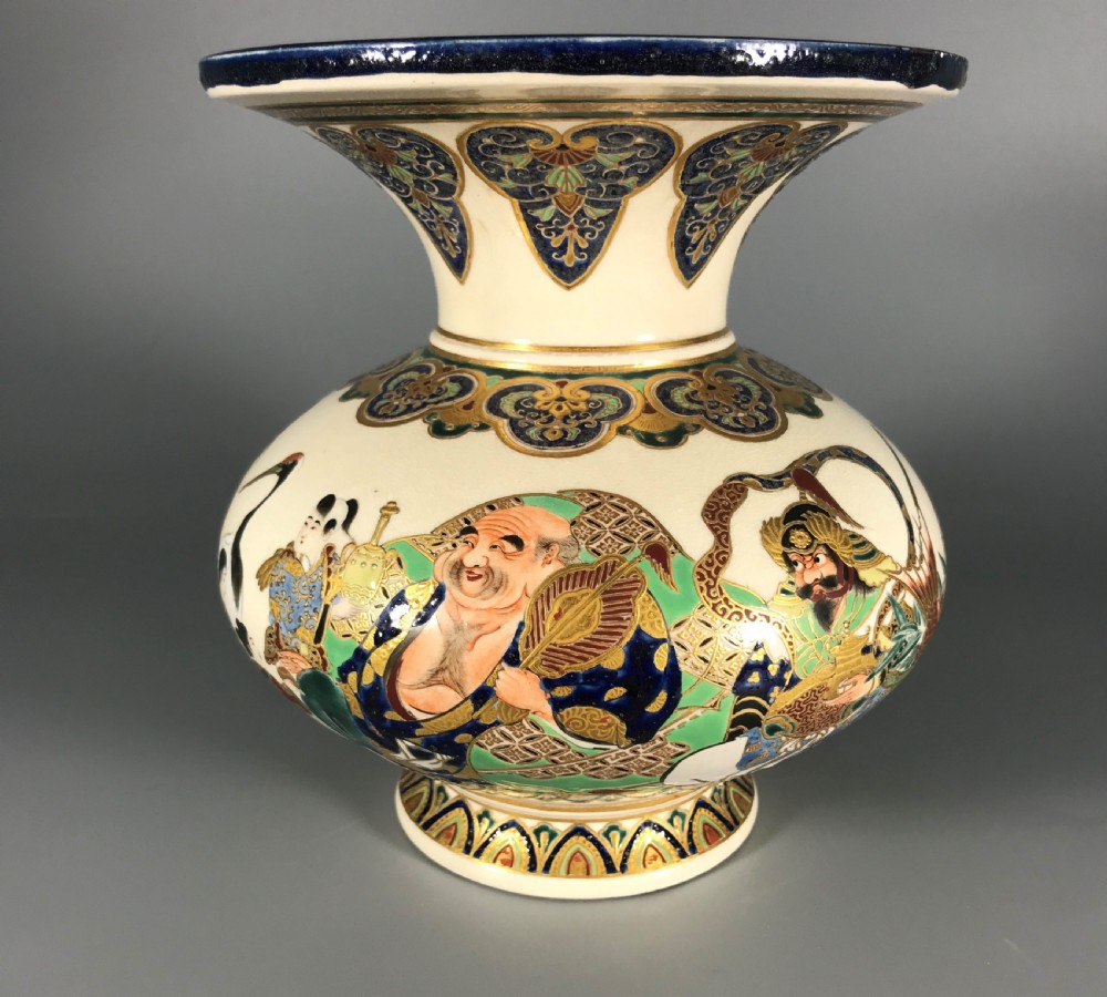JAPANESE SATSUMA IMPERIAL VASE View II