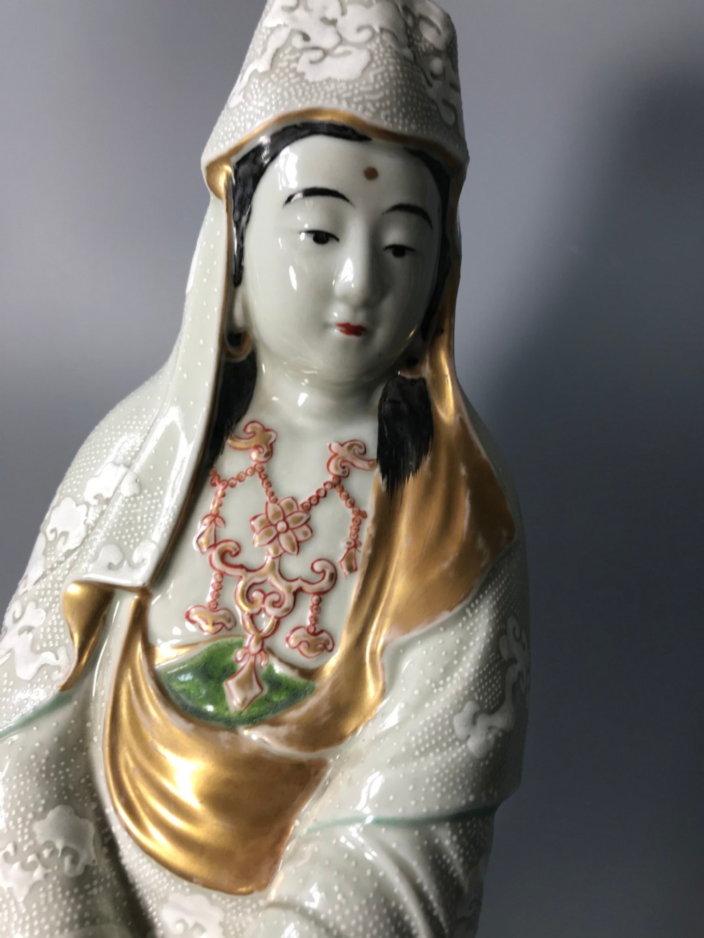 Large Japanese Kutani Figure. View II