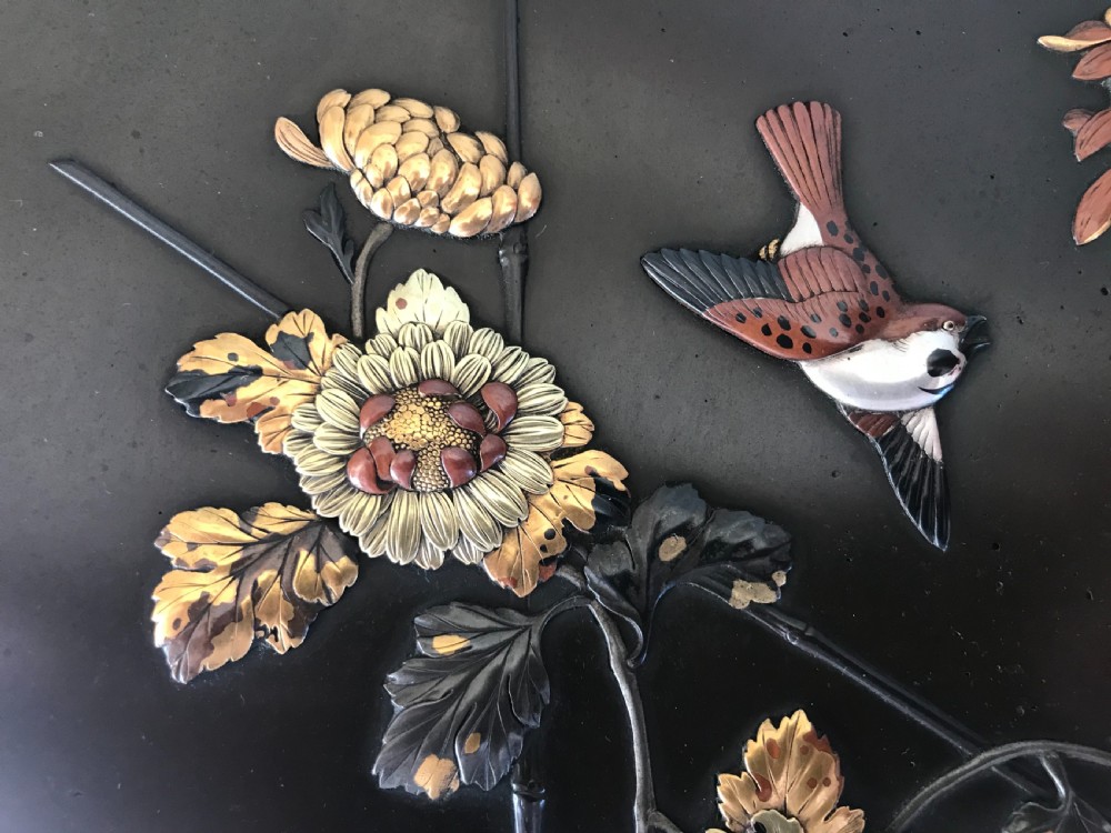 LARGE JAPANESE INLAID BRONZE CHARGER . View IV