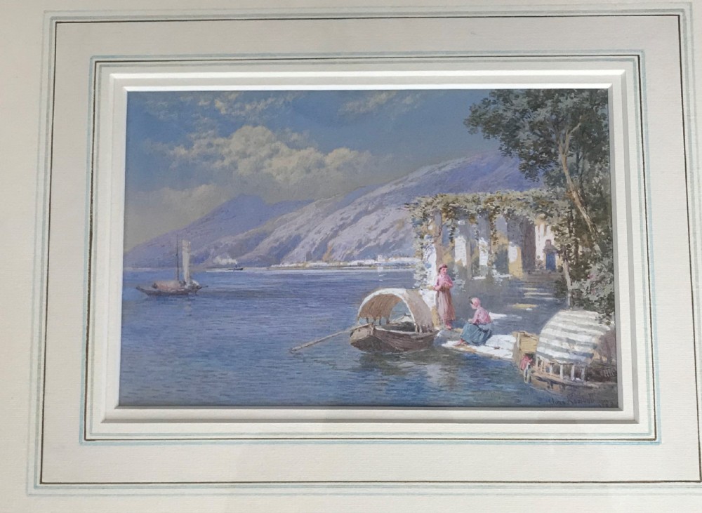 Pair watercolours by CHARLES ROWBOTHAM . View IV