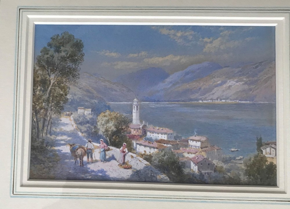 Pair watercolours by CHARLES ROWBOTHAM . View II