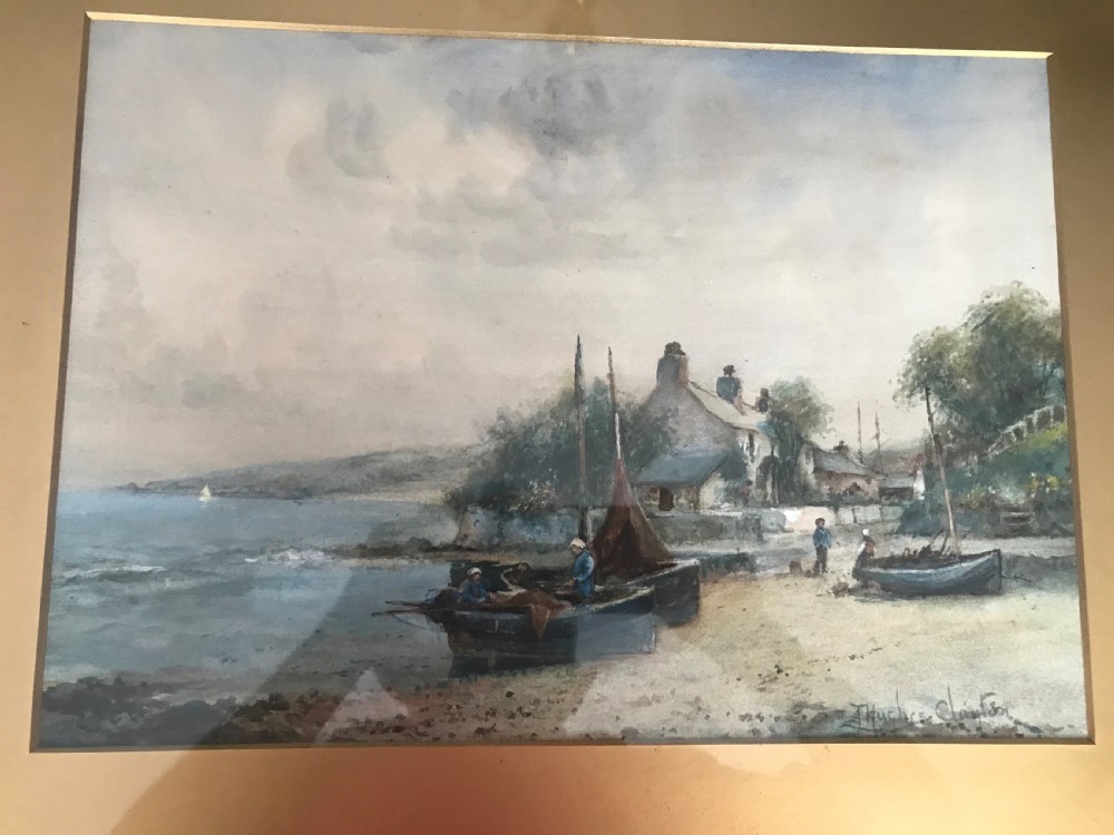 PAIR JOSEPH HUGHES CLAYTON WATERCOLOURS. View IV