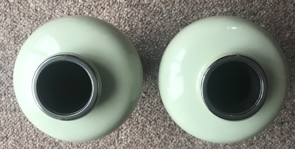An important pair of antique Japanese Cloisonne vases. View VIII