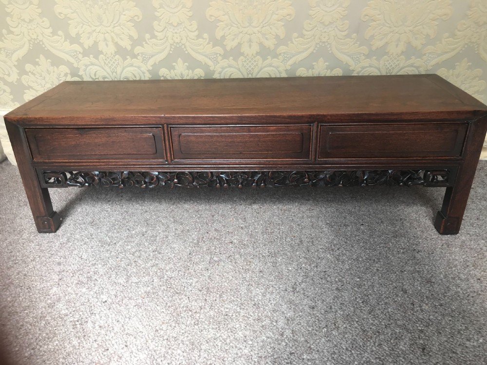 An unusual Antique Chinese hardwood alter table.