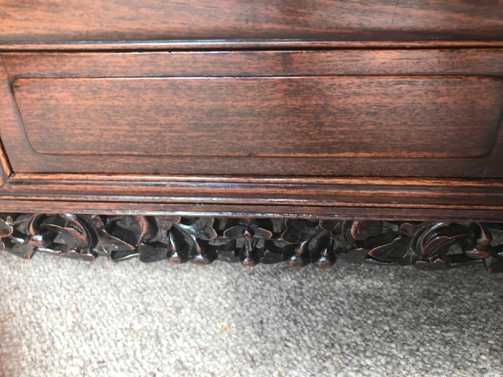 An unusual Antique Chinese hardwood alter table. View II