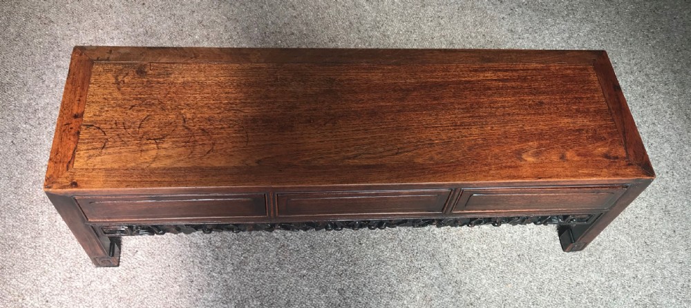 An unusual Antique Chinese hardwood alter table. View V