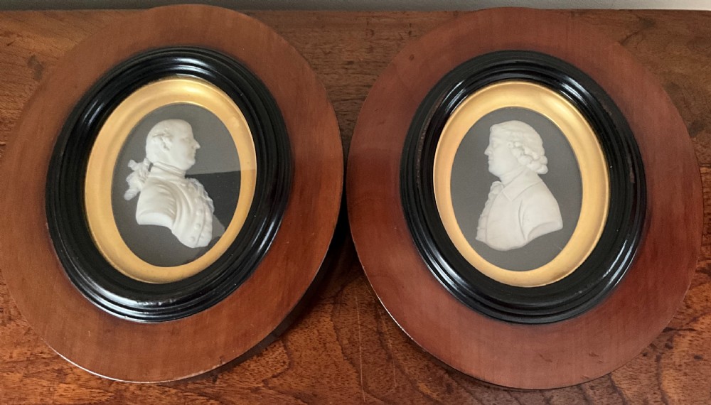Extremely rare Pair Antique Wedgwood plaques.